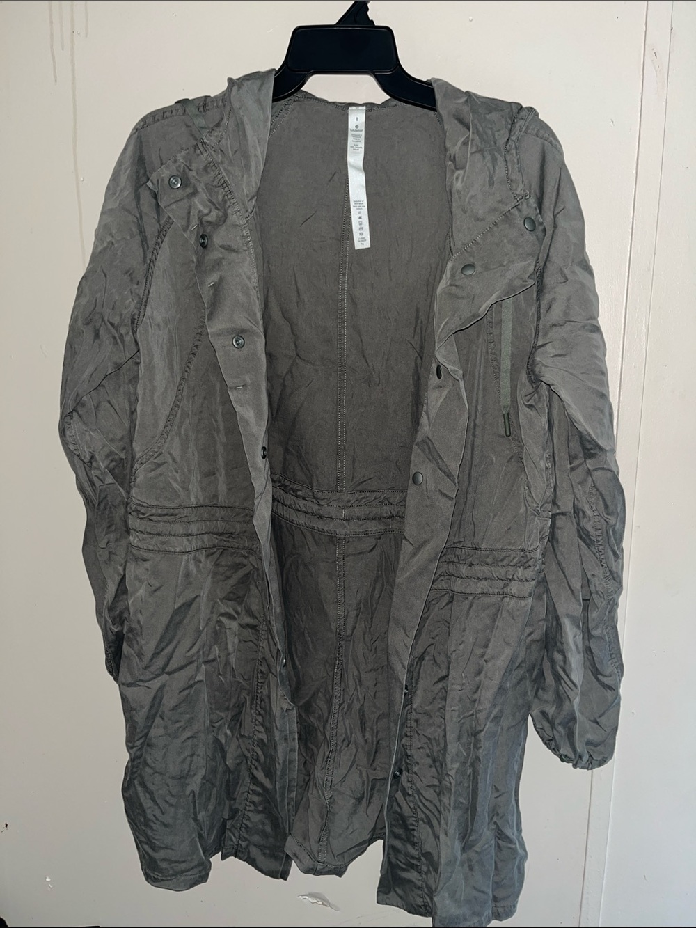 lululemon athletica Gray Hooded Field Jacket